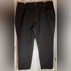 Time and Tru Women’s Black Jeans Pants Size 20 Stretch 5-Pockets Excellent  Long